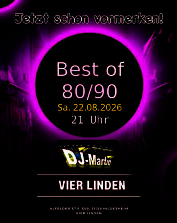 Best of 8090er Party