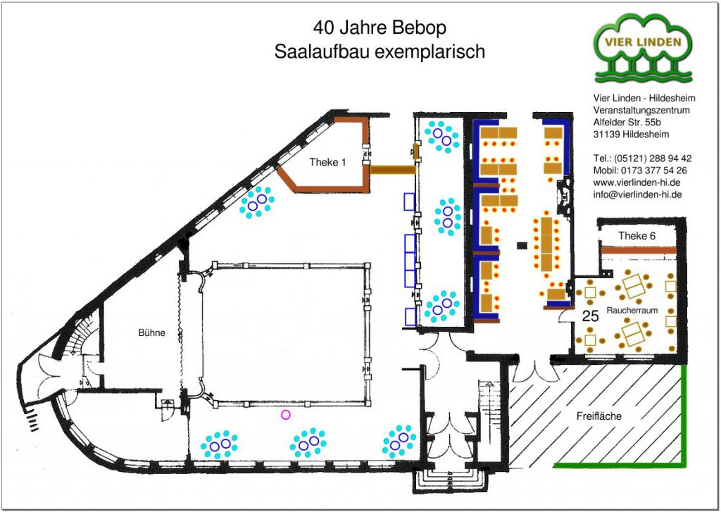 Saalaufbau